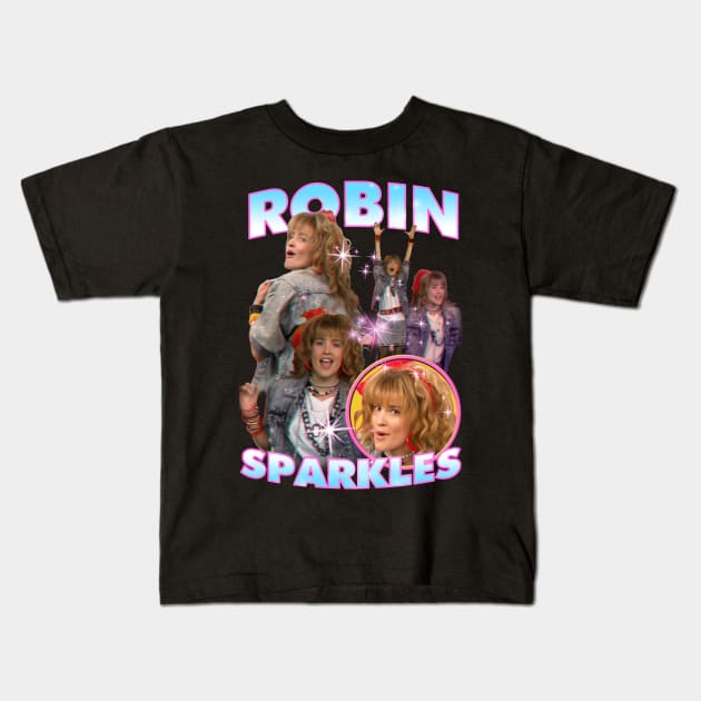 Robin Sparkles Bootleg Kids T-Shirt by RetroVania